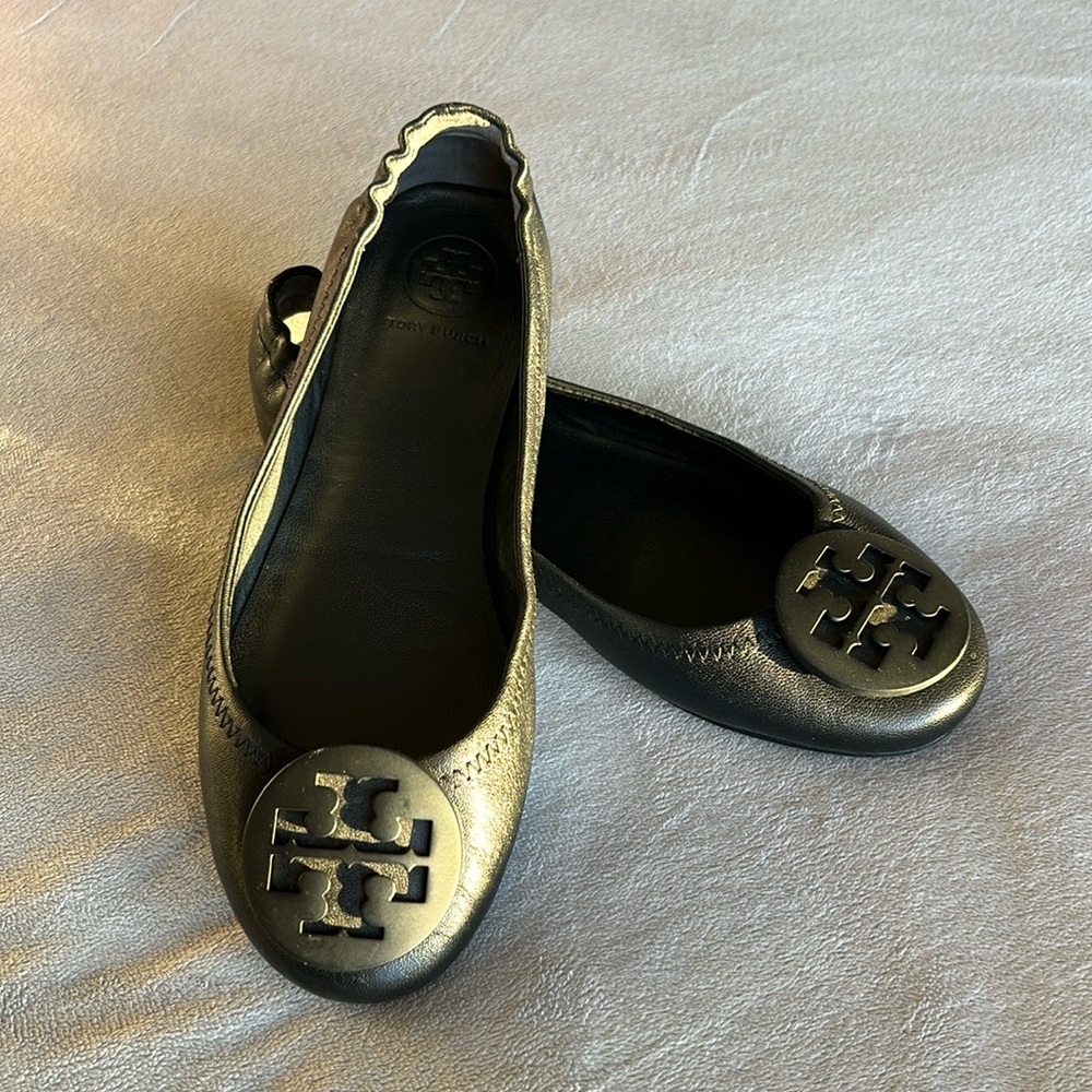 TORY BURCH Minnie Travel Ballet Flats 🖤